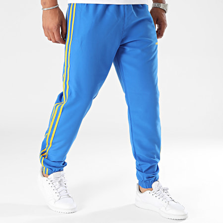 Adidas Originals - Pantaloni da jogging a righe intrecciate IW3234 Royal Blue