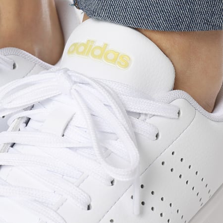 Adidas Sportswear - Baskets Femme Advantage 2.0 IF1660 Footwear White Putty Mauve Gold Metallic