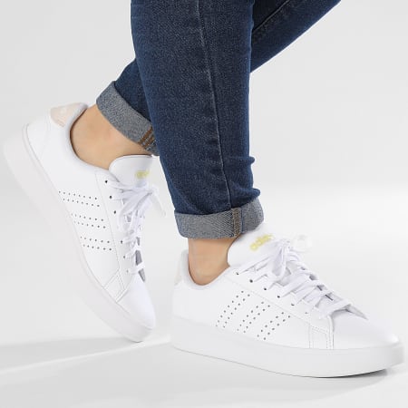 Adidas Sportswear - Cestini da donna Advantage 2.0 IF1660 Footwear White Putty Mauve Gold Metallic