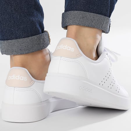 Adidas Performance - Basket Mujer Advantage 2.0 IF1660 Calzado Blanco Putty Malva Oro Metálico