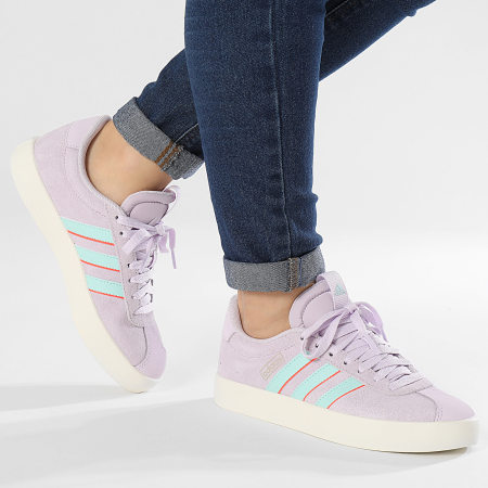 Adidas Sportswear - Scarpe da ginnastica da donna VL Court 3.0 IF4468 Ice Lavender Semi Flash Aqua Solar Red