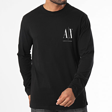 Armani Exchange - Camiseta Manga Larga 8NZTPL-ZJH4Z Negro