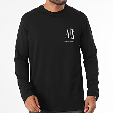 Armani Exchange - Camiseta Manga Larga 8NZTPL-ZJH4Z Negro