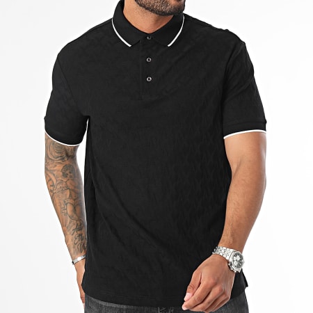 Armani Exchange - Polo Manches Courtes 6DZFLA-ZJ2ZZ Noir