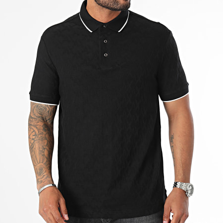 Armani Exchange - Polo Manches Courtes 6DZFLA-ZJ2ZZ Noir