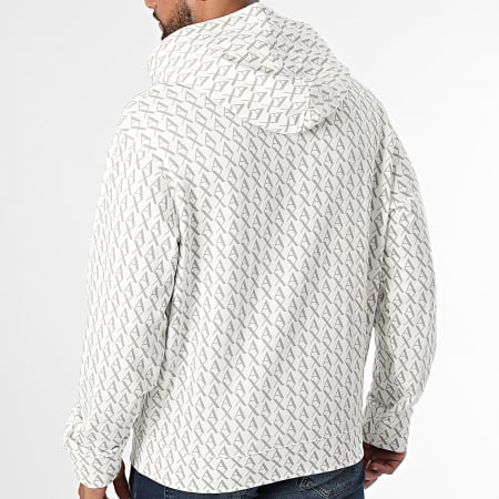 Armani Exchange - Sudadera con capucha 8NZMCW-ZJNRZ Blanco Beige