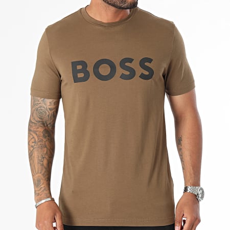 BOSS - Tee Shirt Thinking 1 50481923 Marron