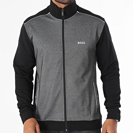 BOSS - Chaqueta con cremallera 50521809 Heather Grey Black