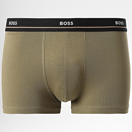 BOSS - Lot De 5 Boxers Essential 50517854 Noir Lila Bleu Marine Bleu Roi Vert Kaki