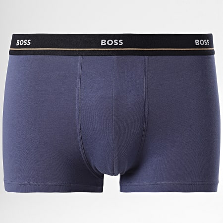 BOSS - Lot De 5 Boxers Essential 50517854 Noir Lila Bleu Marine Bleu Roi Vert Kaki