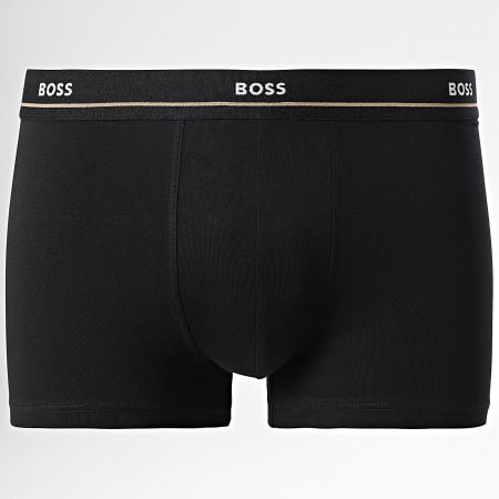 BOSS - Pack De 5 Boxers Esenciales 50517854 Negro Lila Azul Marino Verde Real Caqui