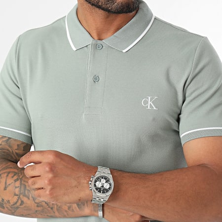 Calvin Klein - Polo Manches Courtes 5603 Vert Clair