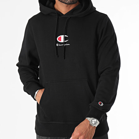 Champion - Felpa con cappuccio 220268 Nero