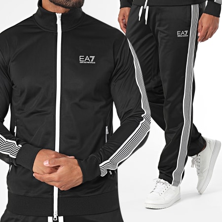 EA7 Emporio Armani - Trainingspak Met Strepen 6DPV58-PJ08Z Zwart