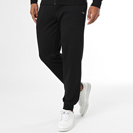 Emporio Armani - 112103-CS590 Set di pantaloni da jogging e felpa con zip nera