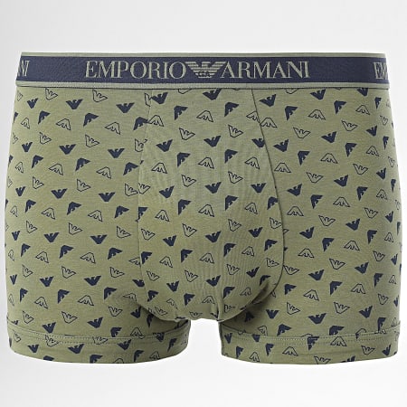 Emporio Armani - Juego de 3 112130-4F717 Calzoncillos bóxer verde marino caqui