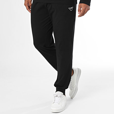 Emporio Armani - Set di maglietta a maniche lunghe e pantaloni da jogging 112033-4F516 Nero