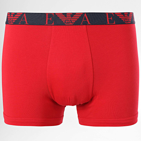 Emporio Armani - Set De 3 Boxers 111473-4F715 Azul Marino Blanco Rojo