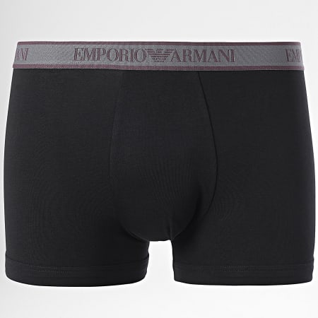 Emporio Armani - Juego de 3 calzoncillos 112130-4F717 Gris Negro