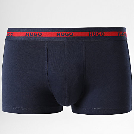 HUGO - Set di 3 boxer 50517883 Nero Navy Azzurro