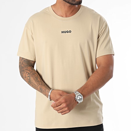 HUGO - Tee Shirt Linked 50518646 Beige