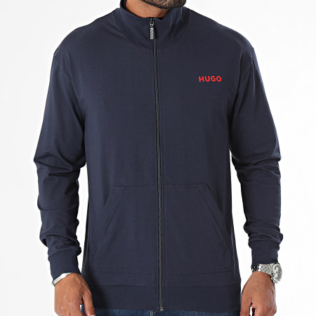 HUGO - Felpa con zip collegata 50518700 Navy