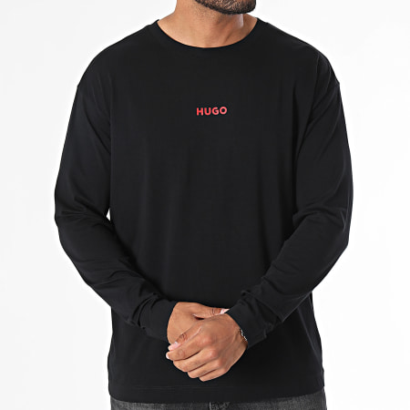 HUGO - Tee Shirt Manches Longues Linked 50522302 Noir