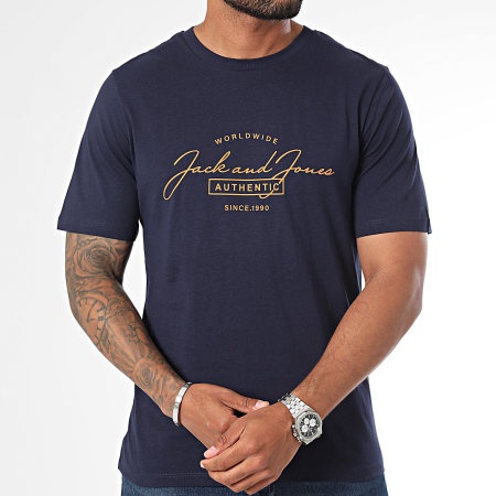 Jack And Jones - Set van 3 Ferris T-shirts Wit Marine Zwart