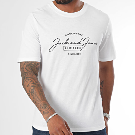 Jack And Jones - Set van 3 Ferris T-shirts Wit Marine Zwart