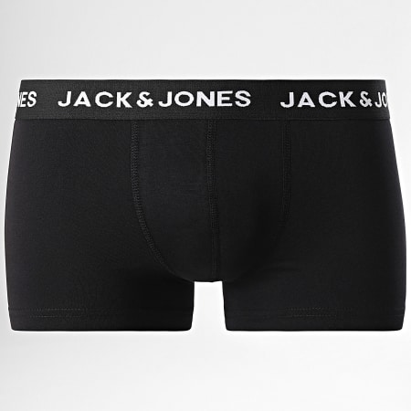 Jack And Jones - Juego de 12 calzoncillos bóxer sólidos azul marino gris jaspeado negro