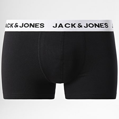 Jack And Jones - Set di 12 boxer neri solidi grigio navy Heather