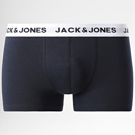 Jack And Jones - Juego de 12 calzoncillos bóxer sólidos azul marino gris jaspeado negro