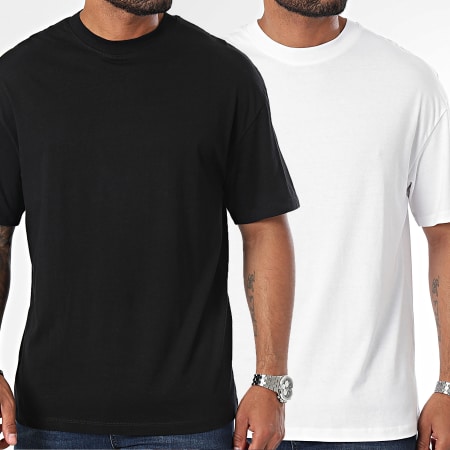 Jack And Jones - Lot De 2 Tee Shirts Bradley Blanc Noir