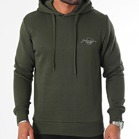 Jack And Jones - Sweat Capuche Ferris Vert Kaki