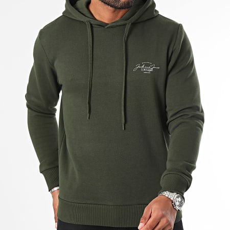 Jack And Jones - Felpa con cappuccio Ferris Verde Khaki