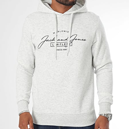 Jack And Jones - Ferris Hoodie Heide Grijs