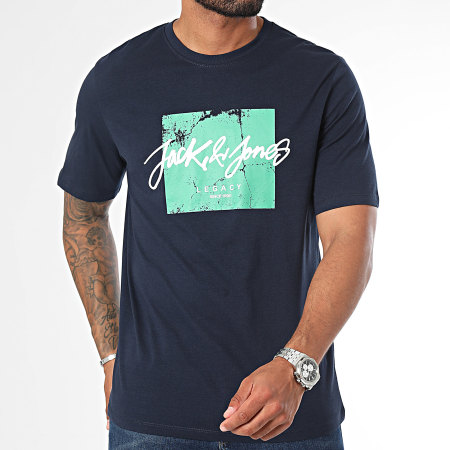 Jack And Jones - Set di 2 magliette Tiley nero navy