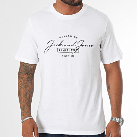 Jack And Jones - Tee Shirt Ferris Blanc