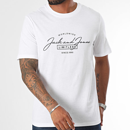 Jack And Jones - Ferris Tee Shirt Bianco