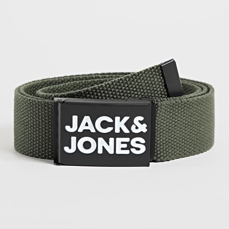 Jack And Jones - Birk Cinturón Tejido Verde Caqui