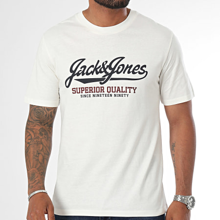 Jack And Jones - Maglietta Luhudson off white