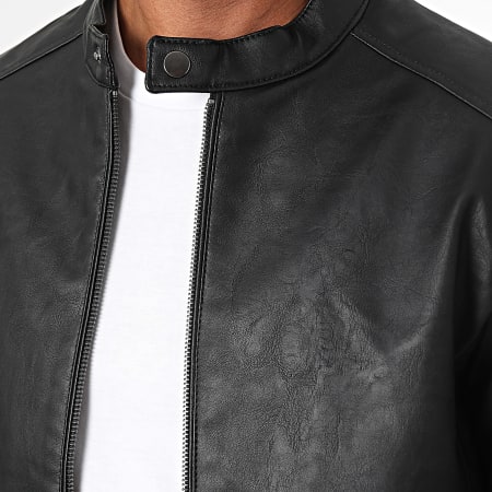 Jack And Jones - Giacca Dylan Biker Nero