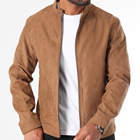 Jack And Jones - Chaqueta con cremallera Dylan Clean Camel