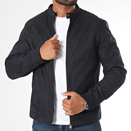 Jack And Jones - Giacca Dylan Clean Zip Nero