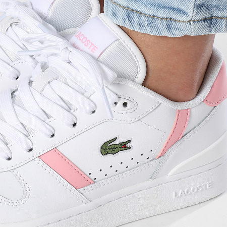 Lacoste - Baskets Femme T-Clip Set 224 White Light Pink