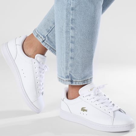 Lacoste - Carnaby Set 224 Blanco Oro Zapatillas Mujer