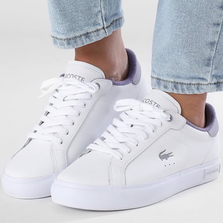 Lacoste - Baskets Femme Powercourt 224 White Light Purple