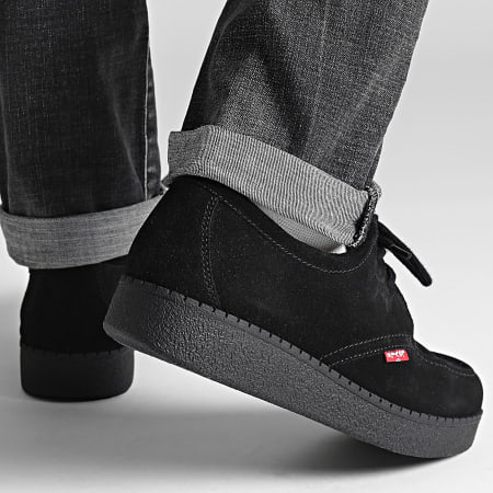 Levi's - RVN Lage Mocassins Rood Tab 235648-709 Volledig Zwart