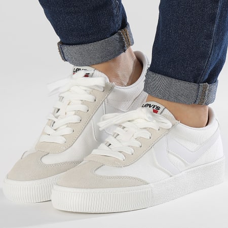 Levi's - Sneak Vrouwen Sneakers 2356665-781 Briljant Wit