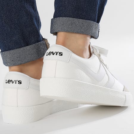 Levi's - Sneak Vrouwen Sneakers 2356665-781 Briljant Wit